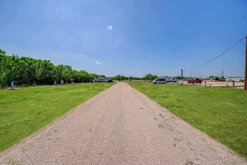 RV Park's paved road